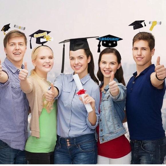 **SOLD**New Graduation Headband Hair Graduation Cap Hair with sequence Hoop 1PC - Picture 9 of 9